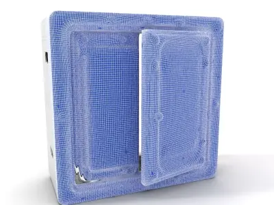 Industrial Retro Electrical Panel model pack Low-poly 3D model