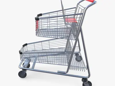 Shopping cart v13 3D model