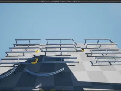 City Equipment - Unreal Engine Project  Low-poly 3D model