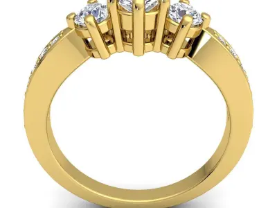 Fancy Luxury Ring  3D print model
