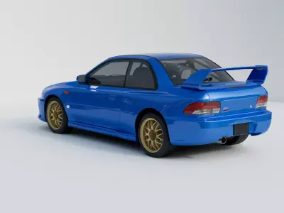 Subaru impreza WRX STI 22b 3D model