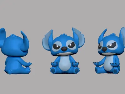 Stitch  The Angry Pen Holder  3D print model