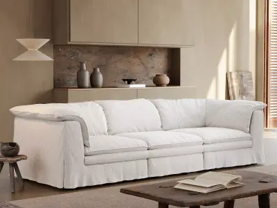 Mid Century interior scene 3D model