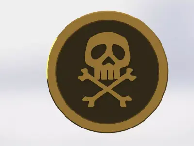 Cortez Coin Free 3D model