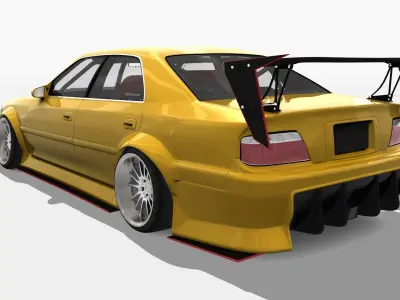 G-Corporation FLASH JZX100 Chaser Body Kit 3D model