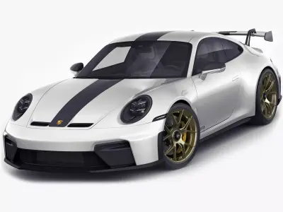 Porsche 911 GT3 Weissach 2025 3D model
