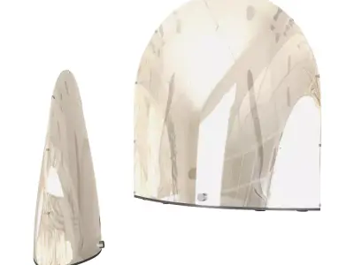 Space Table Lamp 3D Model  Low-poly 3D model