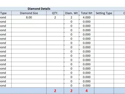 Diamond Earrings  3D print model