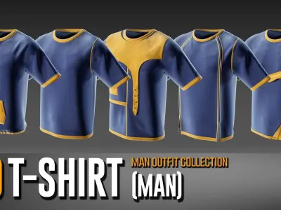 30 Man T-Shirt Collection- VOL 07 3D model