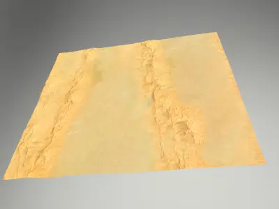 Sand Dunes Northern Africa Free 3D model
