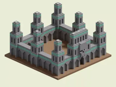 Necropolis Walls 3D model