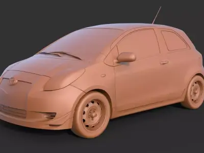 Toyota Yaris 3D print model
