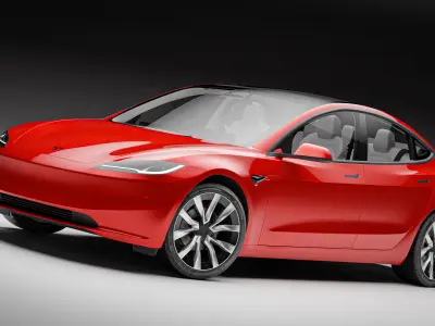 Tesla Model 3 2024 3D model buy