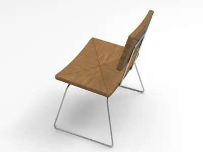 Yarn Chair Low-poly 3D model