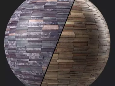 Stone Wall Materials 104- MultiColor StoneWall - Pbr 4k Seamless Texture