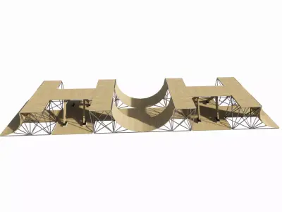Skatepark-Skate Park PACK 3D model