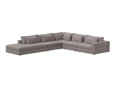 Atelier Bloor 4 Pc Raf Sectional W Ottoman Ches UATR-066-360-S3 3D model