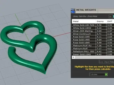 Heart of S pendant 3D print model