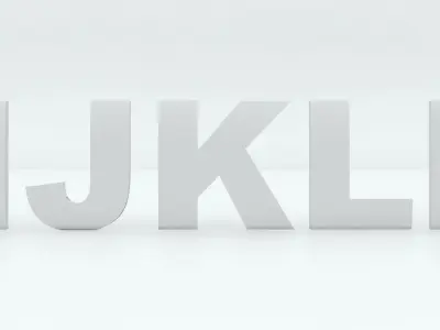 3d car badge letters for 3d printing 3D model