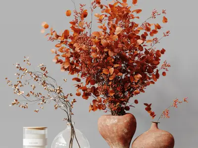 Decorative Set 231 Low-poly 3D model