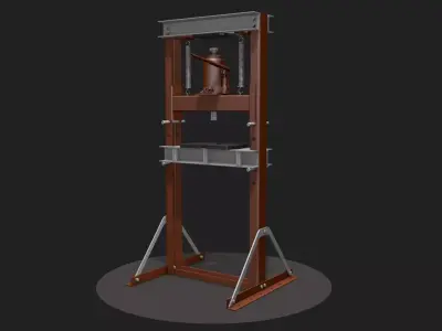 Hydraulic Bench Press 3D model