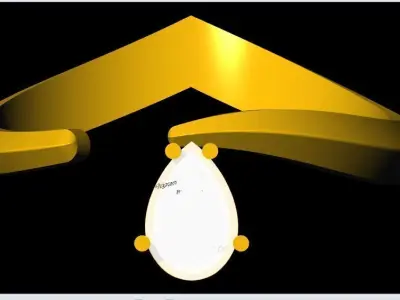 Chevron Ring 3dm file 3D print model