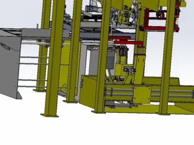 Full automatic bag-making packing machine  3D model