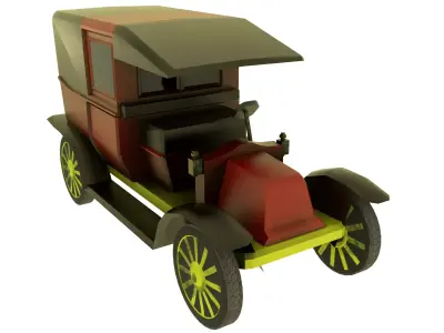 Renault Type AG Low-poly 3D model