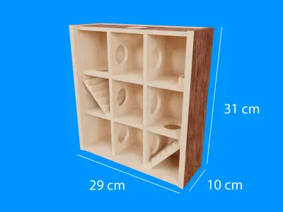 Hamster Game Maze Low-poly 3D model