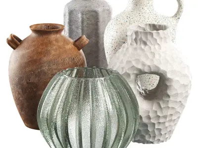 Vase decor Low-poly 3D model