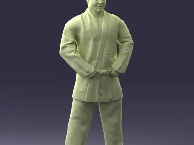 000089 Judo Fighter 1105 3dp 3D print model