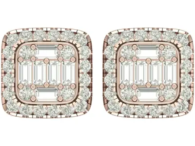 earring 3D print model 37