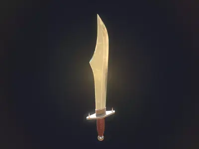 Arabian Sword Low-poly 3D model purchase