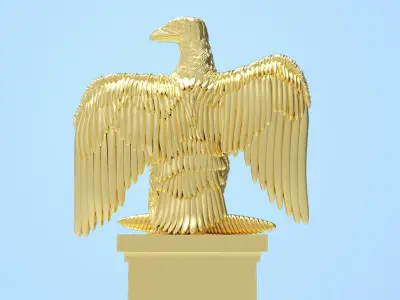 the French Imperial Eagle 3D print model