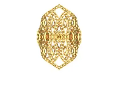 diamond  ring printable silver golden jewelry stl  3D print model