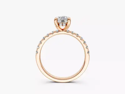 zjk r013 couple ring hidden halo ring  3D print model