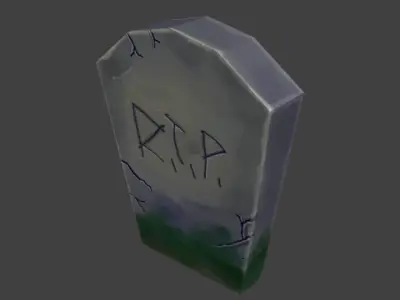 pack low poly Cemetery Low-poly 3D model