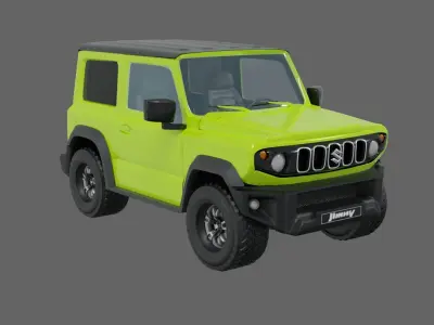 2018 Suzuki Global Jimny Low-poly 3D model