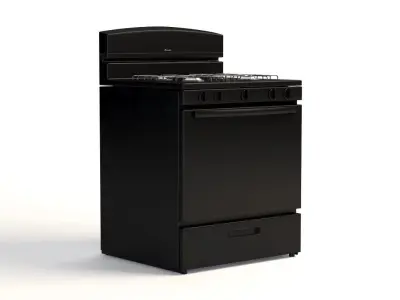 Amana 30 Inch Gas Range With Easyaccess Broiler Door 3D model