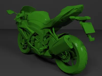 KAWASAKI NINJA ZX-6R 636 2013-2018 PRINTABLE STL FILES 3D print model