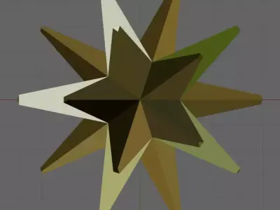 Christmas tree star Free 3D print model