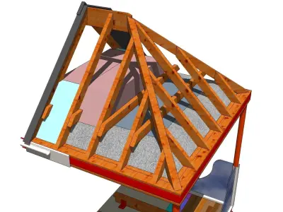 Balcony to Sun Room Upgrade detail 3D model