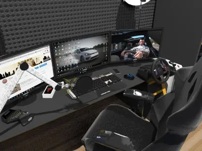 QUARTO GAMER MARIO WORLD 3D model