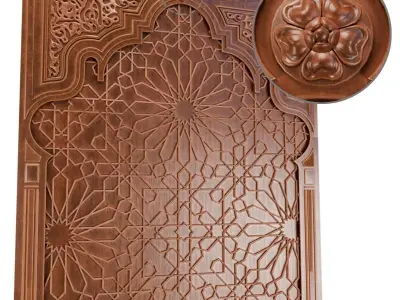 Arabic ornament- Decorative wall 3D model