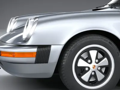 Porsche 911 Targa 1974 3D model