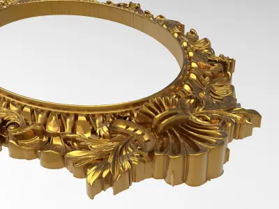 Carved Picture Frame 3D model 17