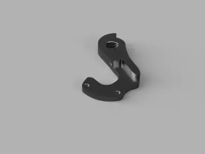 Bicycle Derailleur Hanger 3D Model for CNC 3D Printing 3D print model