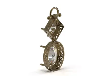 3D File Classic printable Pendant jp0406 3D print model