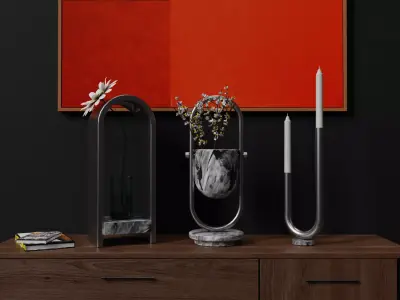 Triple Decorative Set 3D model