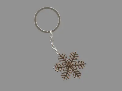  ice-star keychain bronz 3D model